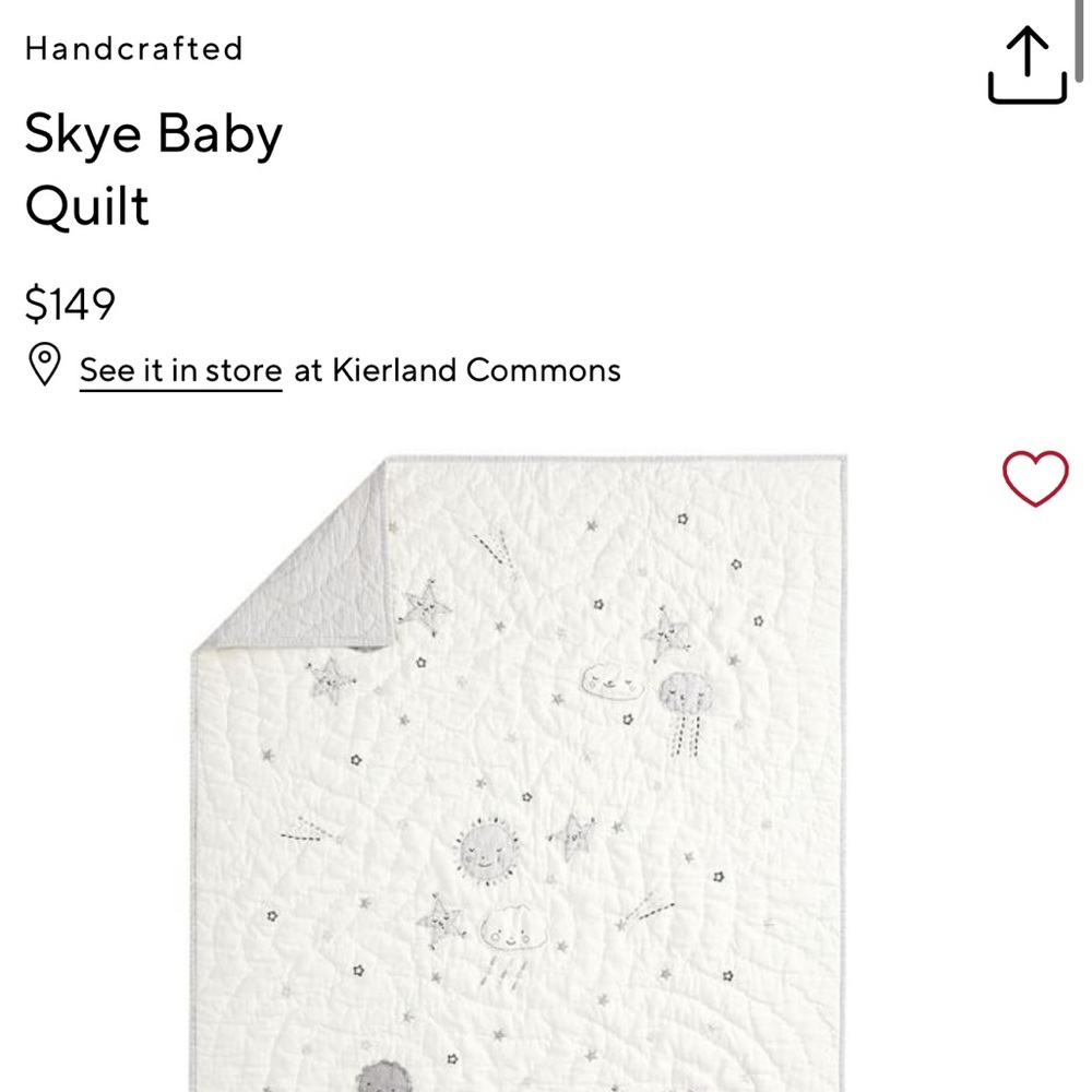 Pottery Barn Kids Skye Baby Quilt